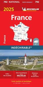 Michelin Wegenkaart 792 Frankrijk 2024 Scheurvast 2025 -   (ISBN: 9782067264939)