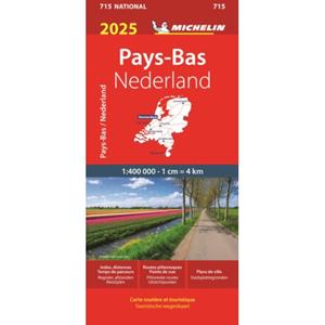 Michelin Wegenkaart 715 Nederland 2025 -   (ISBN: 9782067265301)