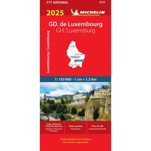Michelin Wegenkaart 717 GH Luxemburg 2025 -   (ISBN: 9782067265332)
