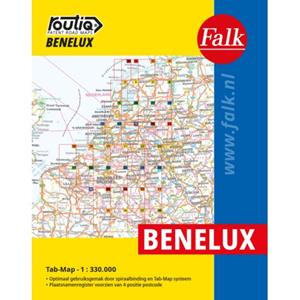 Falkplan Falk Autokaart Benelux Routiq -   (ISBN: 9789028705548)