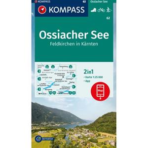 Van Ditmar Boekenimport B.V. Kompass Wanderkarte 62 Ossiacher See, Feldkirchen In Kärnten 1:25.000 - Kompass