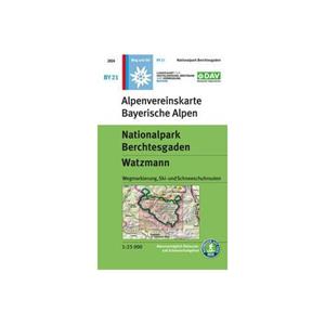 Van Ditmar Boekenimport B.V. Nationalpark Berchtesgaden, Watzmann - Dav Alpenvereinskarten