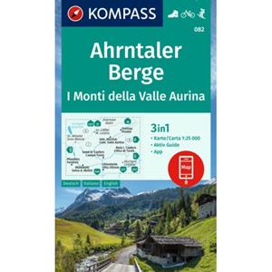 Van Ditmar Boekenimport B.V. Kompass Wanderkarte 082 Ahrntaler Berge / I Monti Della Valle Aurina 1:25.000 - Kompass Wanderkarten