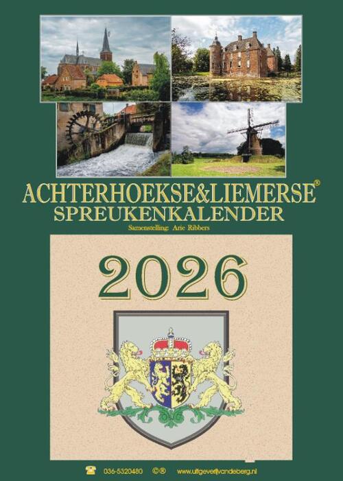 Achterhoekse & Liemerse spreukenkalender 2026 -   (ISBN: 9789055125456)