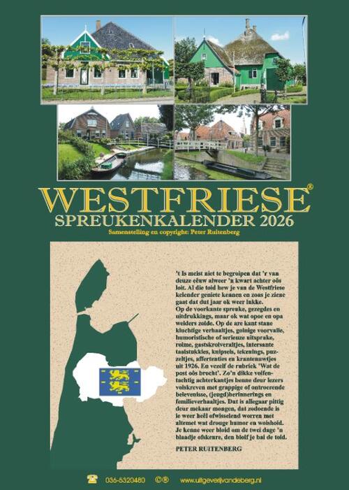 Westfriese spreukenkalender 2026 -   (ISBN: 9789055125463)