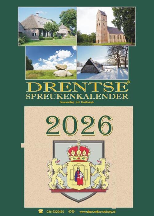 Drentse spreukenkalender 2026 -   (ISBN: 9789055125470)