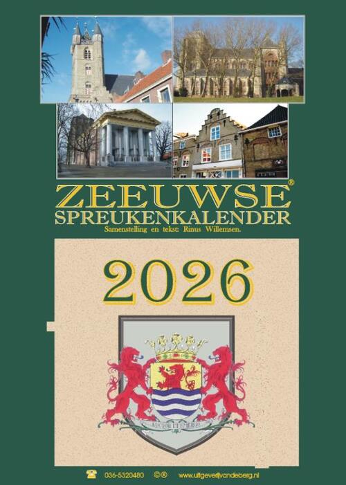 Zeeuwse spreukenkalender 2026 -   (ISBN: 9789055125500)