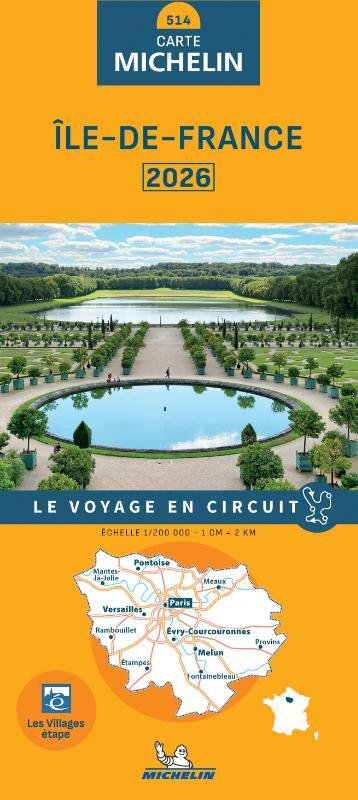 Michelin Wegenkaart 514 Ile-de-France 2026 -   (ISBN: 9782067269262)