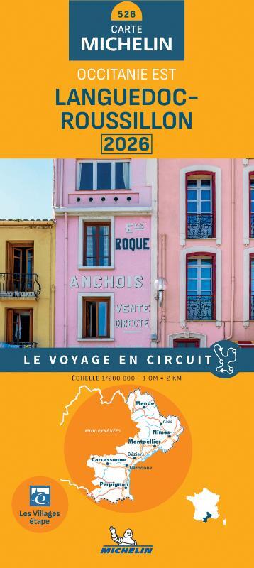 Michelin Wegenkaart 526 Languedoc-Roussillon 2026 -   (ISBN: 9782067269385)