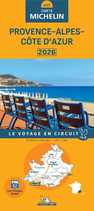 Michelin Wegenkaart 527 Provence Cote-d'Azur 2026 -   (ISBN: 9782067269392)