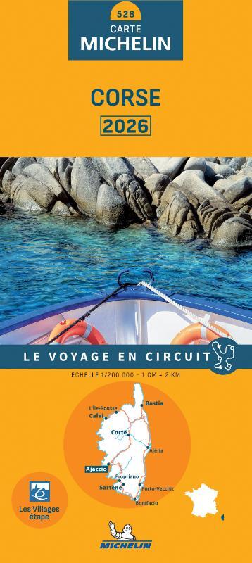 Michelin Wegenkaart 528 Corse / Corsica 2026 -   (ISBN: 9782067269408)