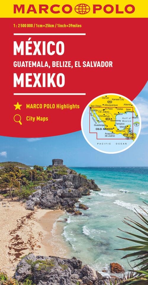 Marco Polo Kaarten Marco Polo Mexico, Guatemala, Belize, El Salvador -   (ISBN: 9783829739351)