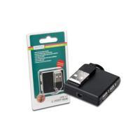 4-Port-USB-Hub 4xA/1xminiB Zwart