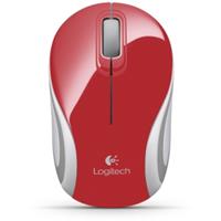 Logitech M187 Draadloze Optische Mini Muis - Rood