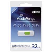 MEDIA RANGE USB-Stick Color Edition USB 2.0 weiß/grün 32 GB