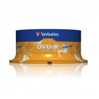 1x25 Verbatim DVD-R 4,7GB 16x Speed, matt silver