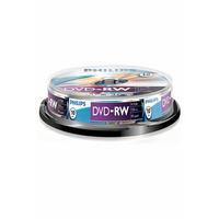 1x10 Philips DVD-RW 4,7GB 4x SP