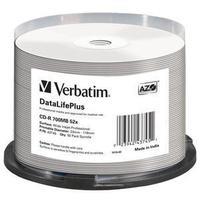 1x50 Verbatim CD-R 80 / 700MB 52x white wide printable NON-ID