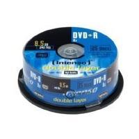 1x25 Intenso DVD+R 8,5GB 8x Speed, Double Layer Cakebox