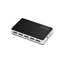 DIGITUS USB 2.0 Hub, 10-Port, schwarz