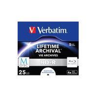 Verbatim M-Disc BD-R 5 stuks, in standaard doosjes - 