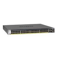 Netgear ProSAFE Managed Switch - GSM4352PA - Stackable platform met 48 PoE+ poorten + 2 x SFP+ en 2 x 10GBASE-T poorten (550W PSU)