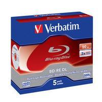 Verbatim BD-RE DL 50GB, 2x, Jewelcase