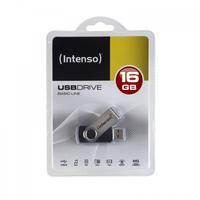 USB stick INTENSO 3503470 16 GB Zilver Zwart