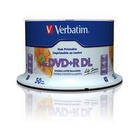 1x50 Verbatim DVD+R DL wide pr. 8x Speed, 8,5GB Life Series