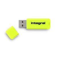 Integral Neon USB Stick 16GB USB 2.0 Geel