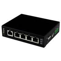 StarTech.com 5-poorts onbeheerde industriële gigabit Ethernet switch op een DIN-rail / wand monteer