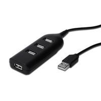 Assmann 4-Port-USB-Hub 4xA Zwart A/F AT