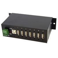 StarTech.com USB 2.0 Industrial USB Hub USB-Hubs - USB 2.0 - 7 - Schwarz