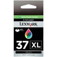 Cartridge Origineel Lexmark 37XL Cyaan, Magenta, Geel