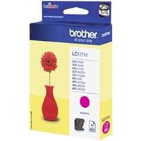 Brother Original LC121M Druckerpatrone magenta 300 Seiten 3,9ml (LC-121M)