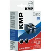 KMP C81D Zwart inktcartridge