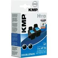 kmp Tinte ersetzt HP 56 Kompatibel 2er-Pack Schwarz H11D 0995,4021