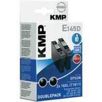 kmp Tinte ersetzt Epson T1811, 18XL Kompatibel 2er-Pack Schwarz E145D 1622,4021