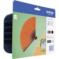 Brother Inkt LC-129XL/LC-125XL Origineel Combipack Zwart, Cyaan, Magenta, Geel LC129XLVALBPDR