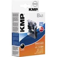 KMP B41 - 11 ml - Schwarz - kompatibel - Tintenpatrone (Alternative zu: Brother LC-123BK) - für Brother DCP-J100, J105, J132, J152, J552, J752, MFC-J245, J470, J650, J6520, J6720, J6920