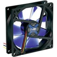 NoiseBlocker BlackSilent PC-Gehäuse-Lüfter Schwarz, Blau (transparent) (B x H x T) 92 x 92 x 2