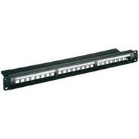 Patchpanel Cat. 6 19/ 1U modular schwarz - Goobay