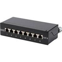 Patchpanel 1HE 8-Port Cat6 afges