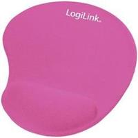 LogiLink Gel Handgelenkauflage mit Maus Pad, pink