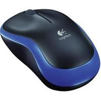 Logitech M 185 Cordless Notebook Mouse USB schwarz / blau