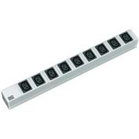 Secomp 333.539 - 19-inch power strip, 9-pin multiple socket 1U with IEC plug, 333.539