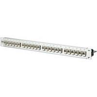 BTR Patchpanel, 1HE, 24Ports, Cat6A (IEC), Geschirmt, silber, 43,6x482,6x100mm