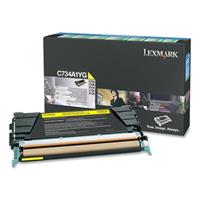 Lexmark Toner 0C734A1YG gelb ca.6.000 Seiten Rückgabe - Original