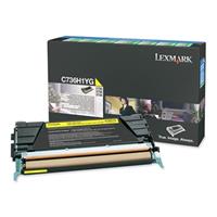 Lexmark Toner f. C736/X736/X738 gelb ca.10.000 S Return - Original