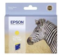 Epson T0744 inkt cartridge geel (origineel)